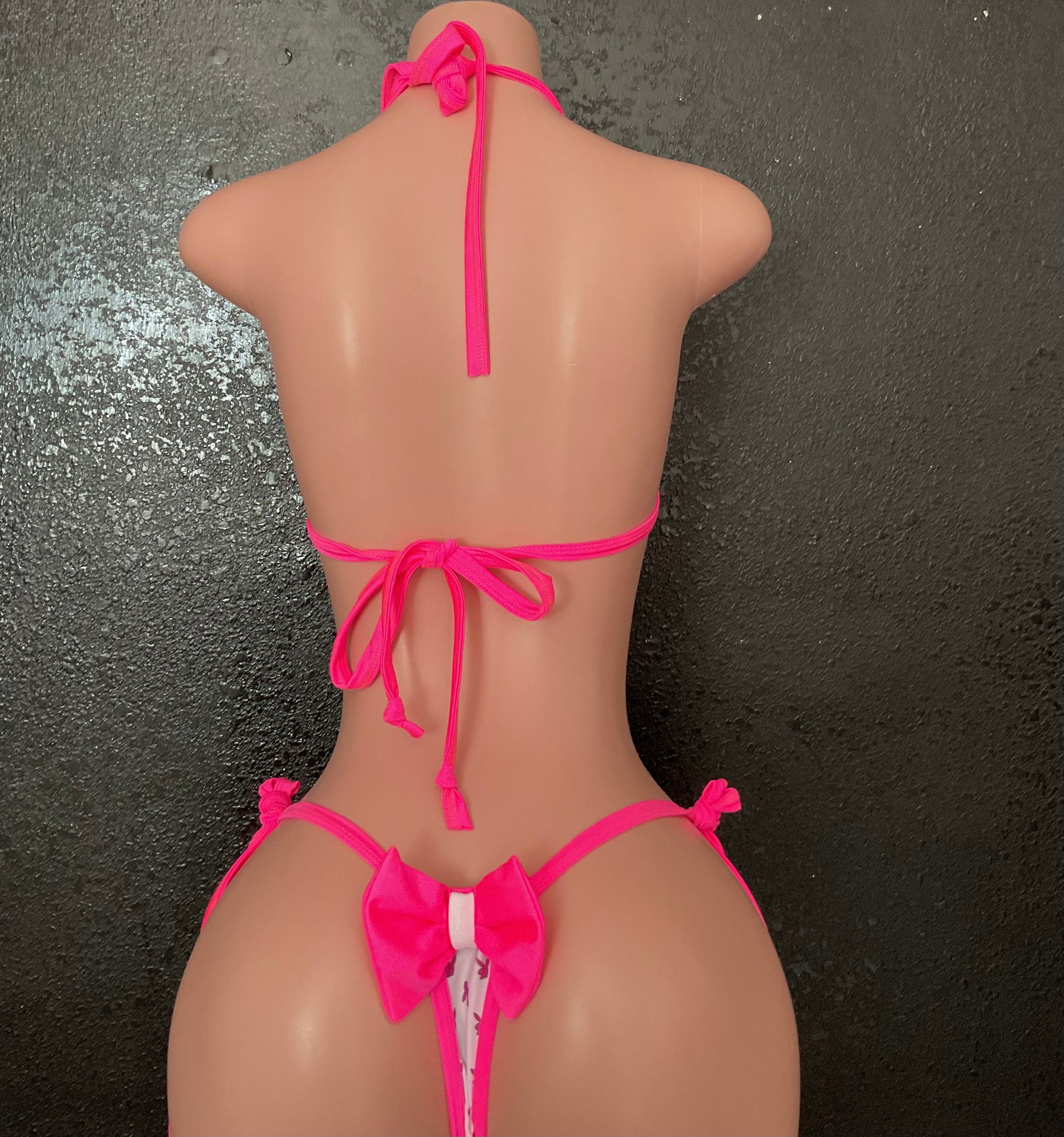 Bunny bow thong