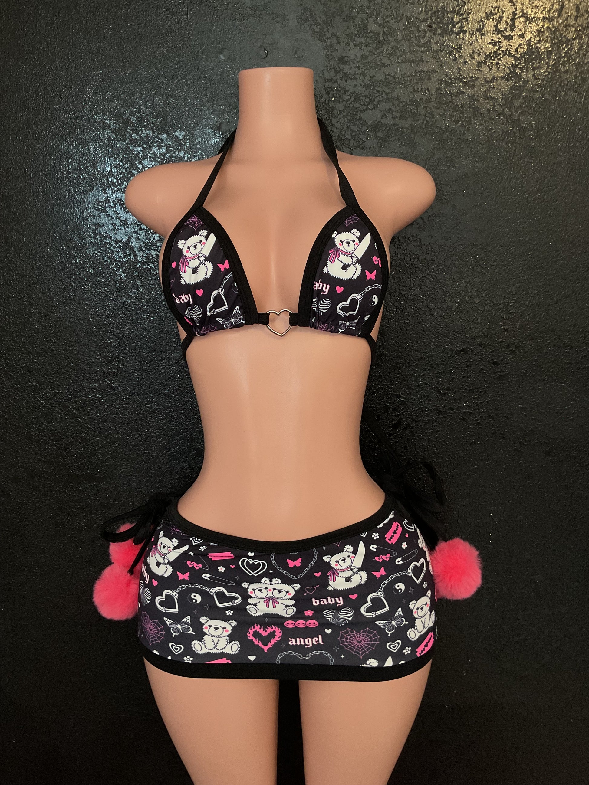 Killer bear skirt set