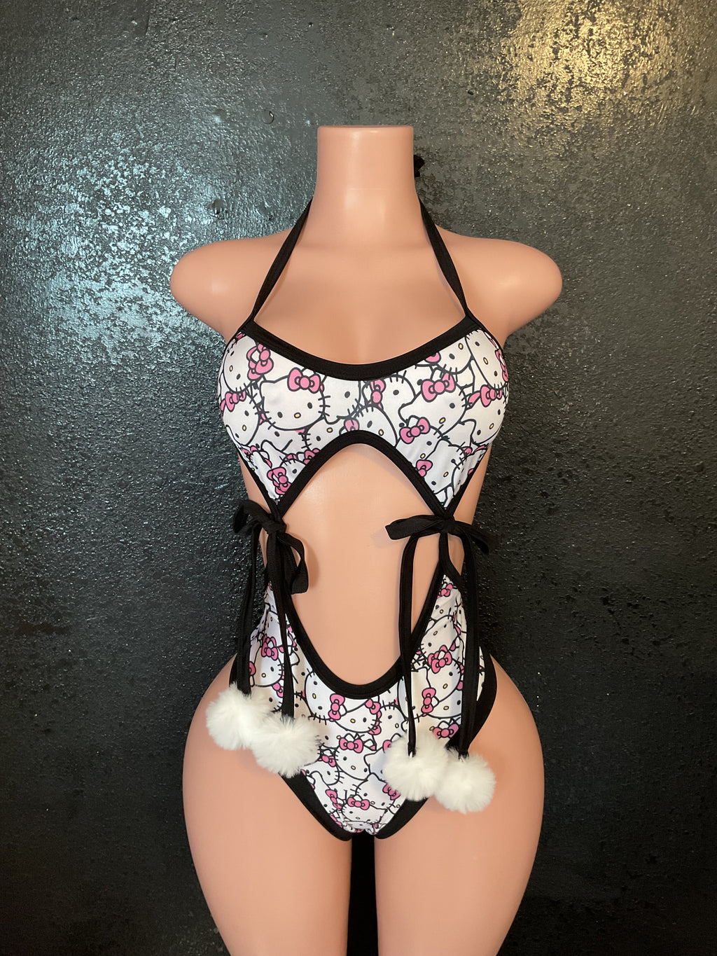 High waist kitty Pom Pom