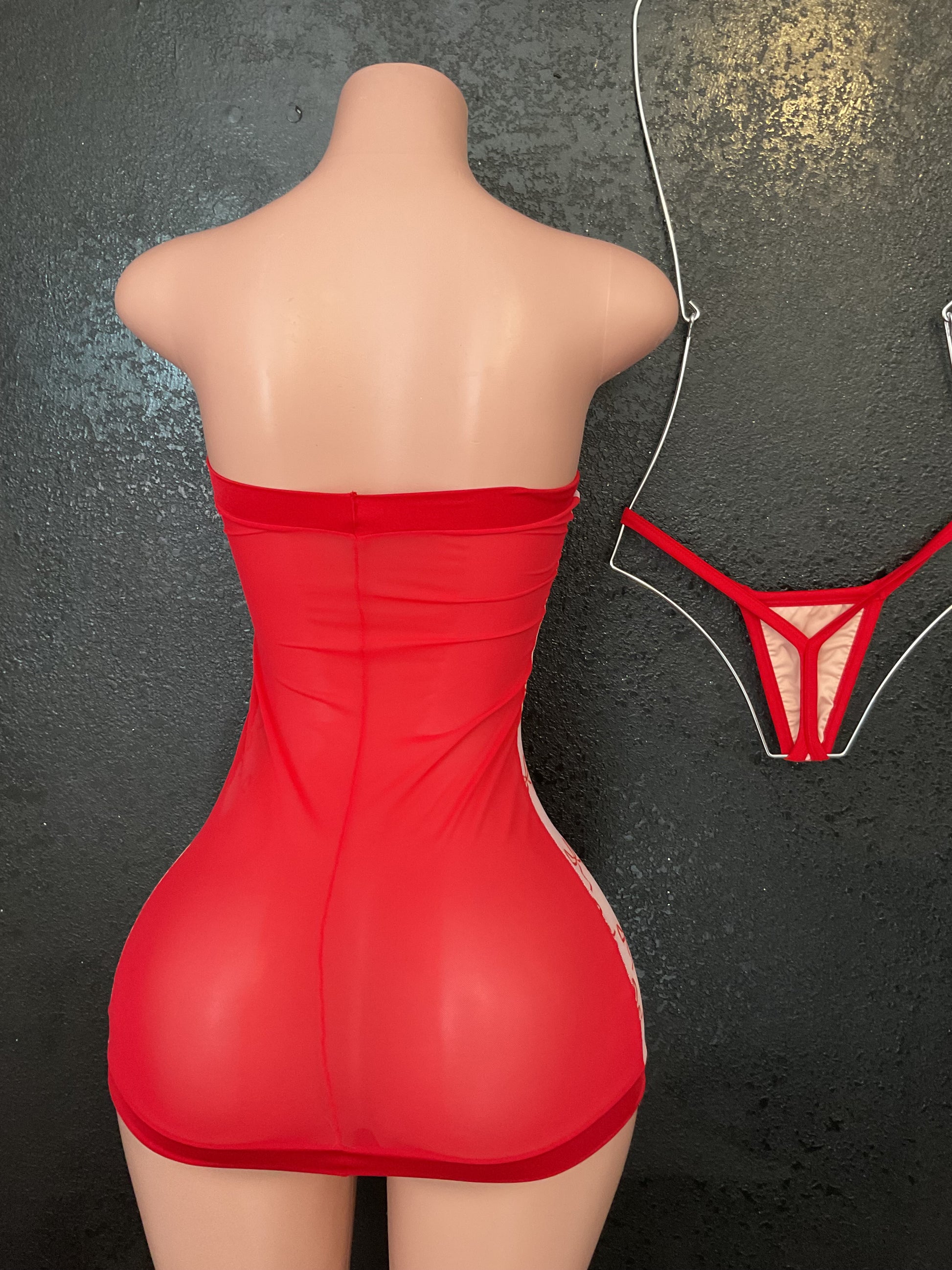 Mesh tube dress