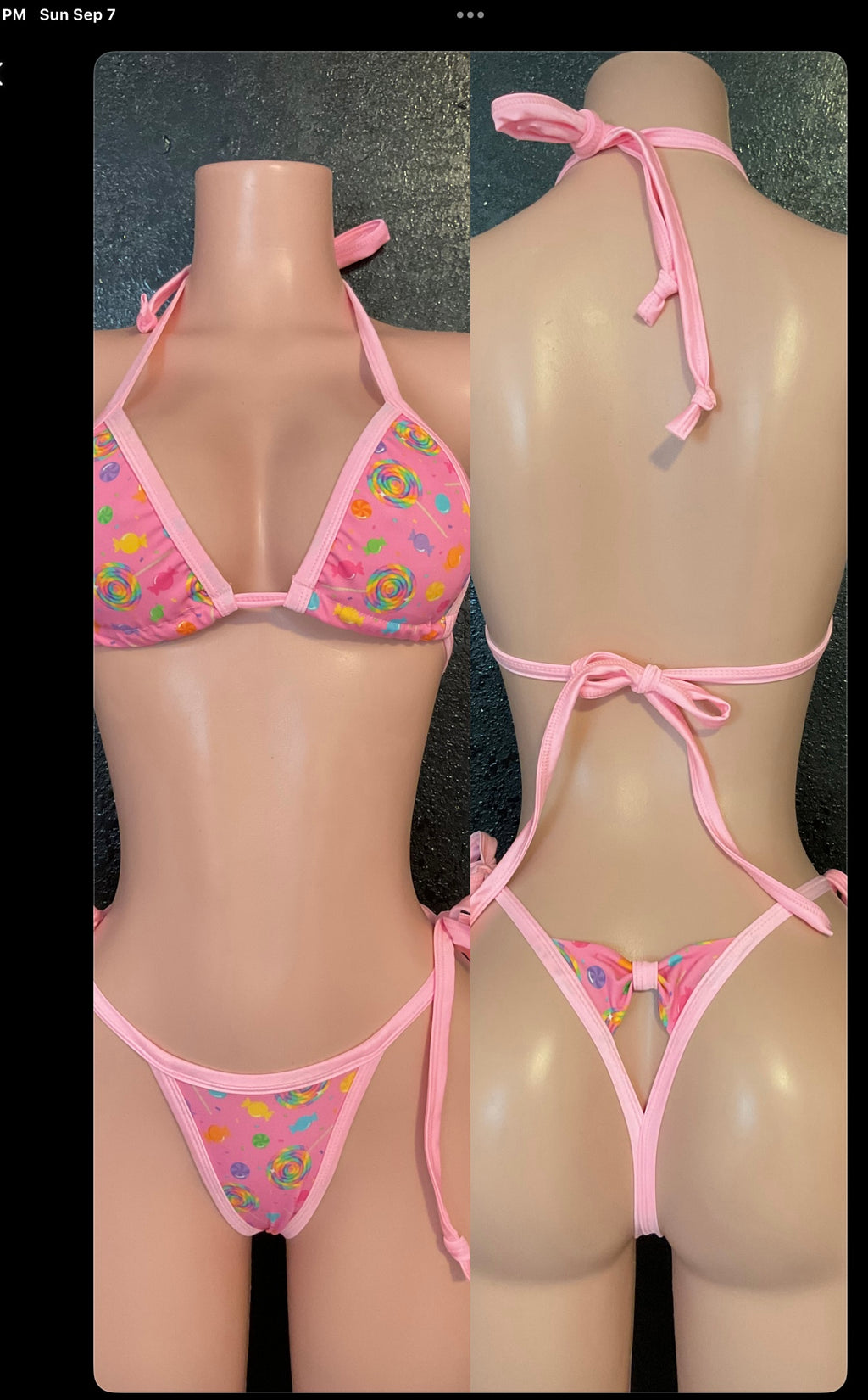 Bow bikini candy collection