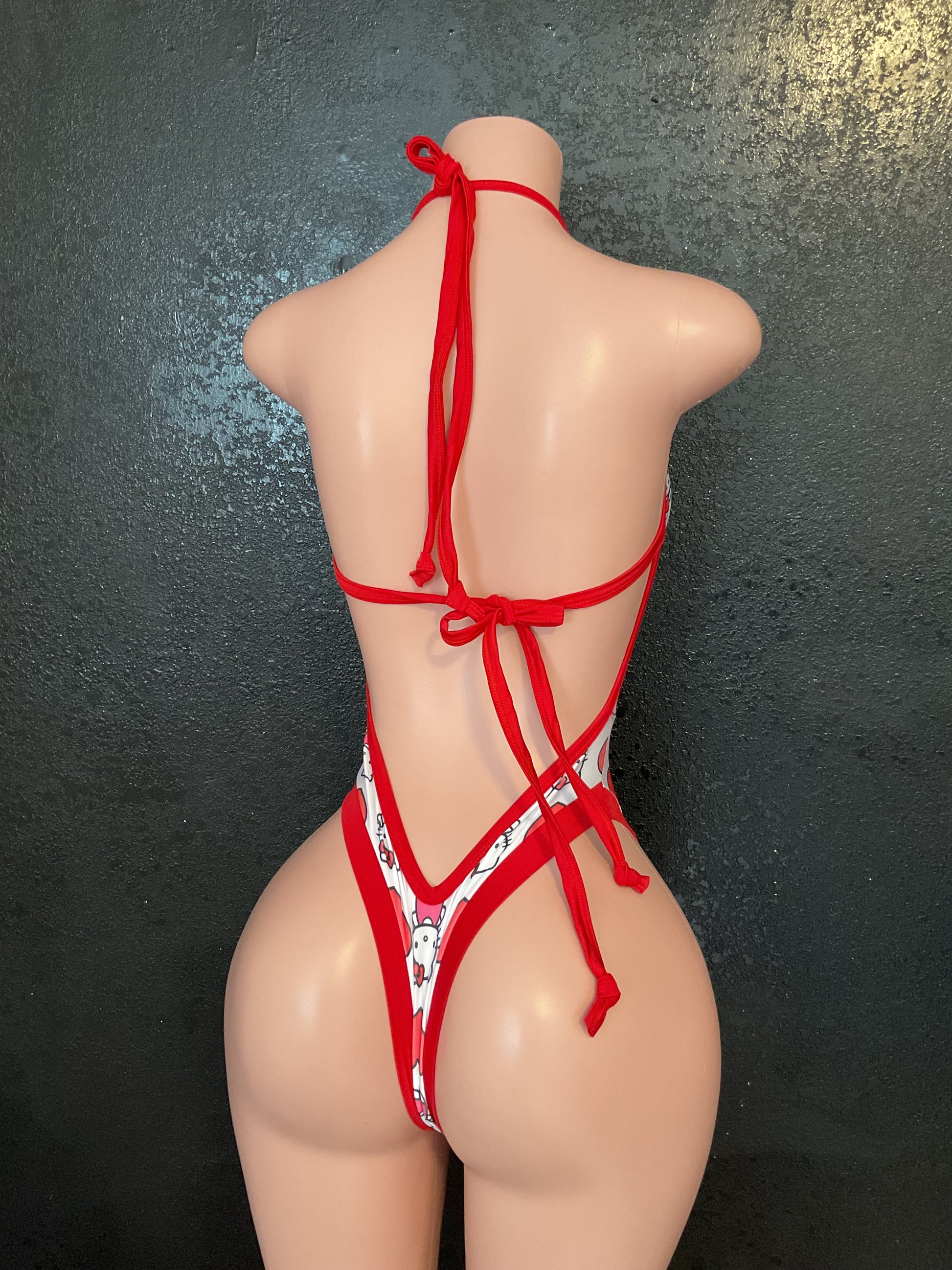 Kitty thong one piece