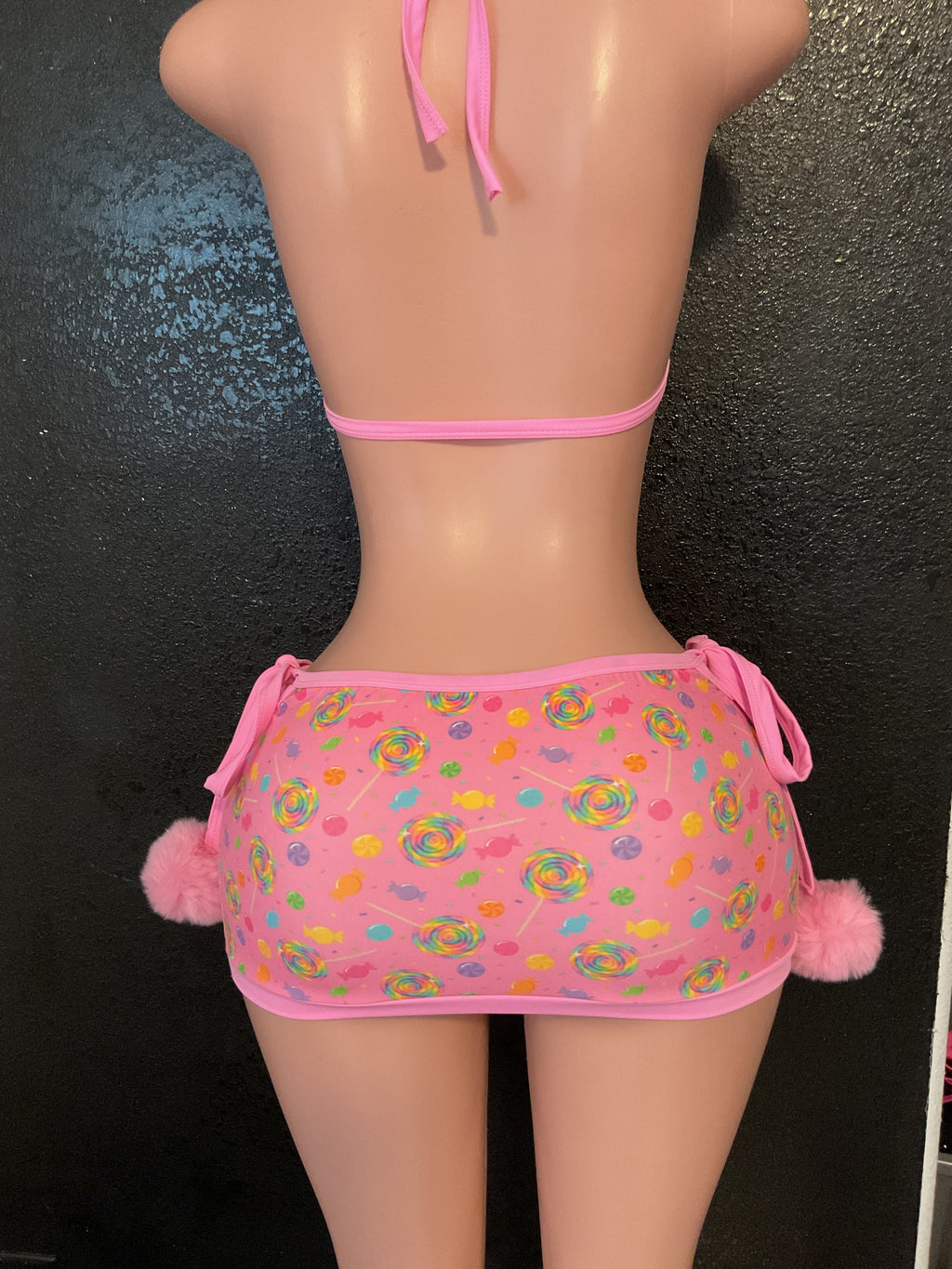 Candy collection Pom Pom skirt set