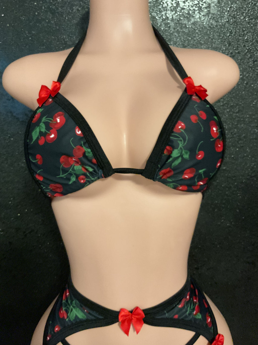 Cherry garter  set