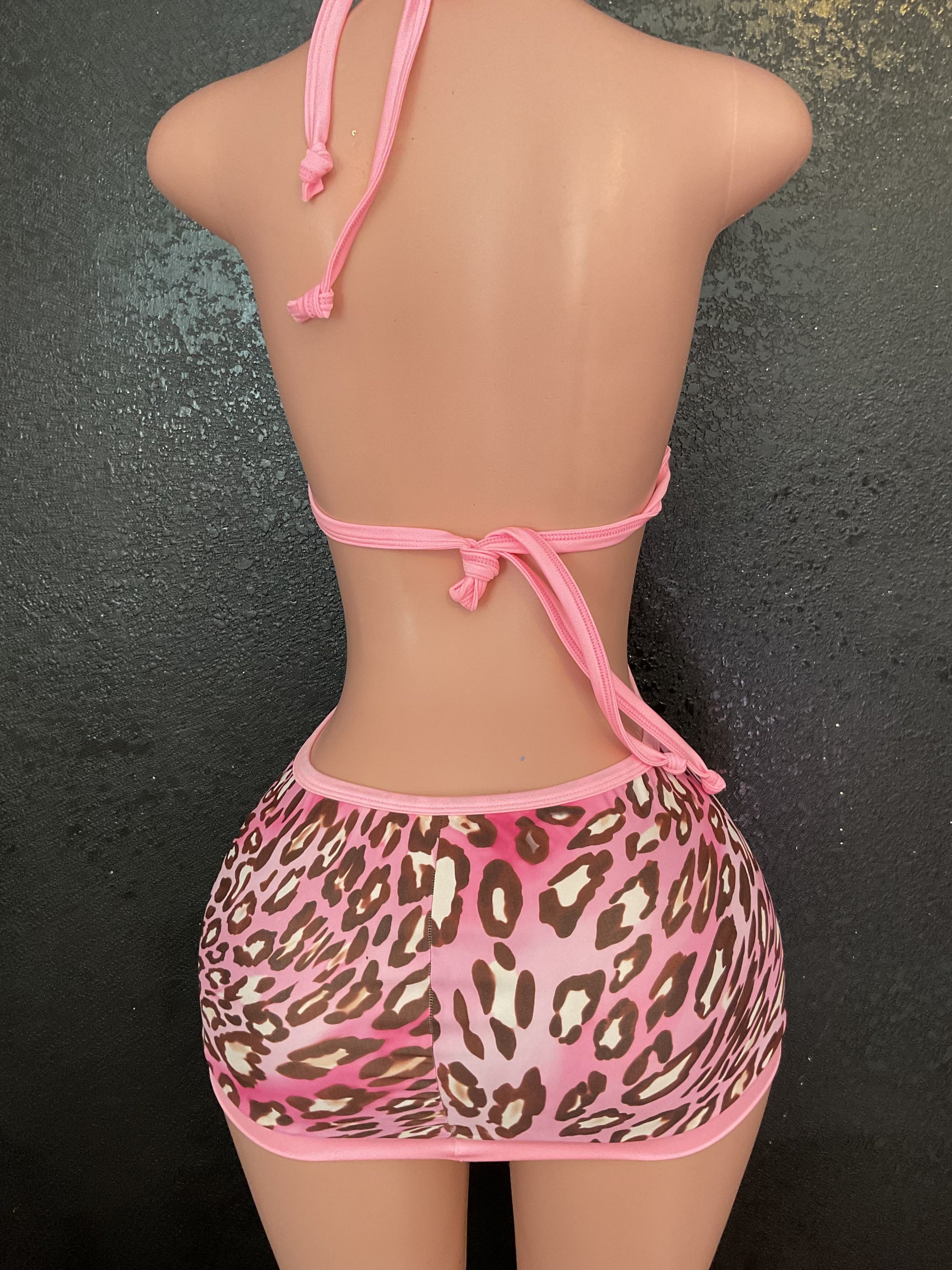Leopard mini dress