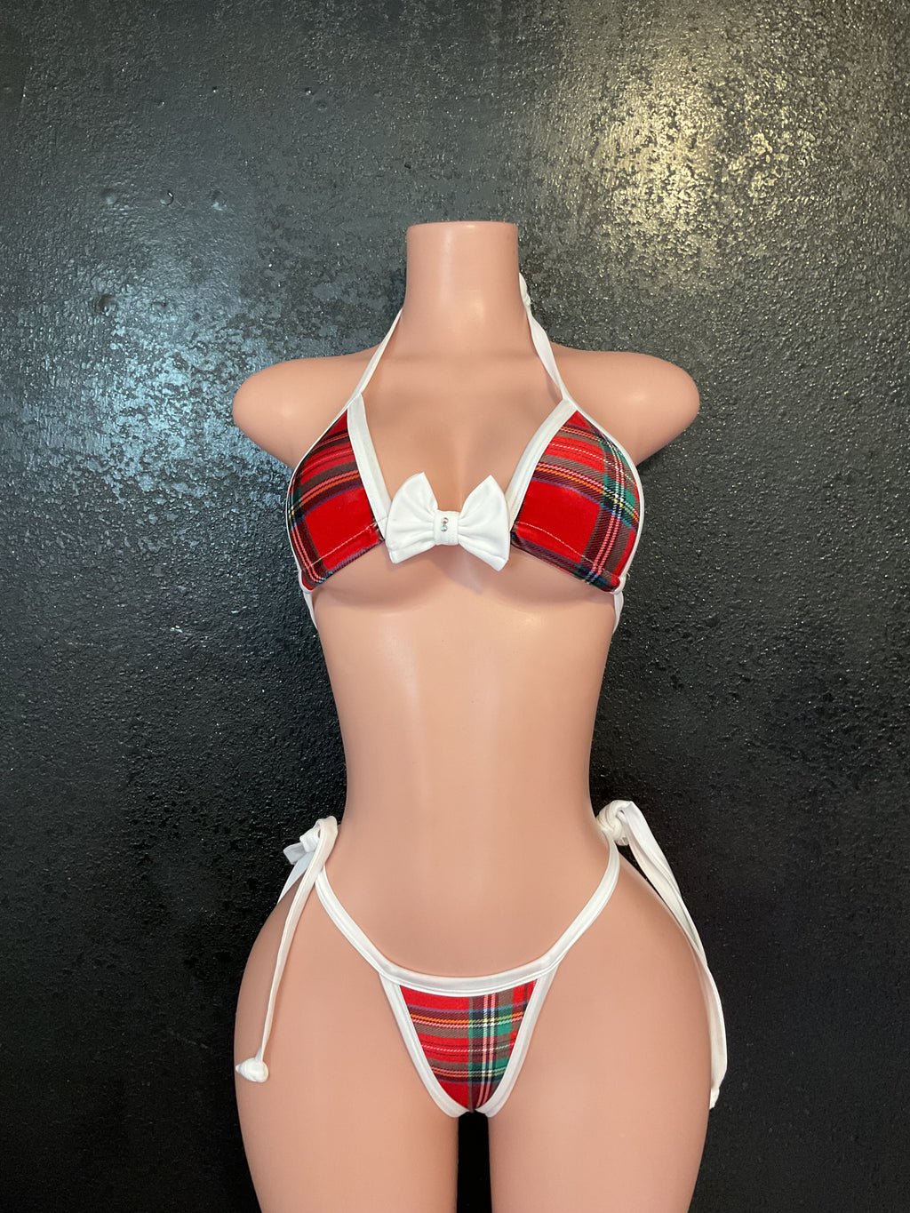 Plaid bow bikini (be sure to look at pics )