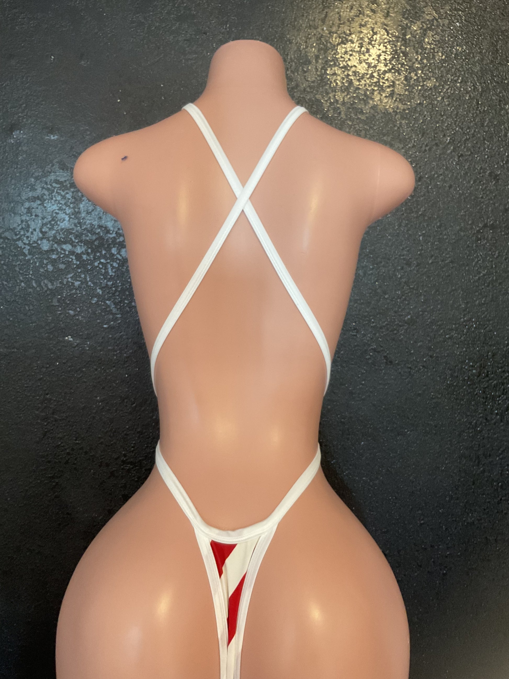 Candy cane sling one piece