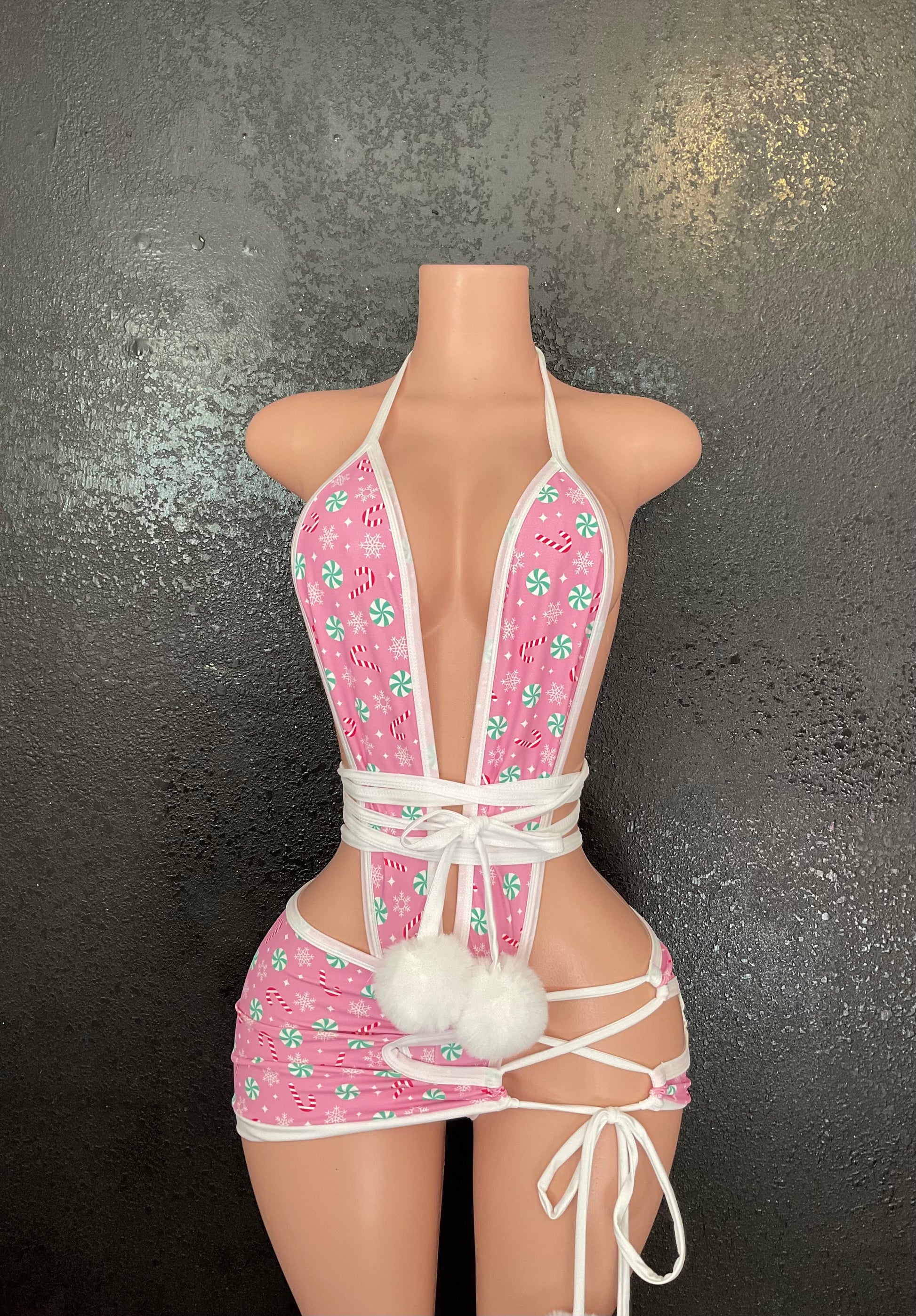 Wrap skirt set Christmas candy