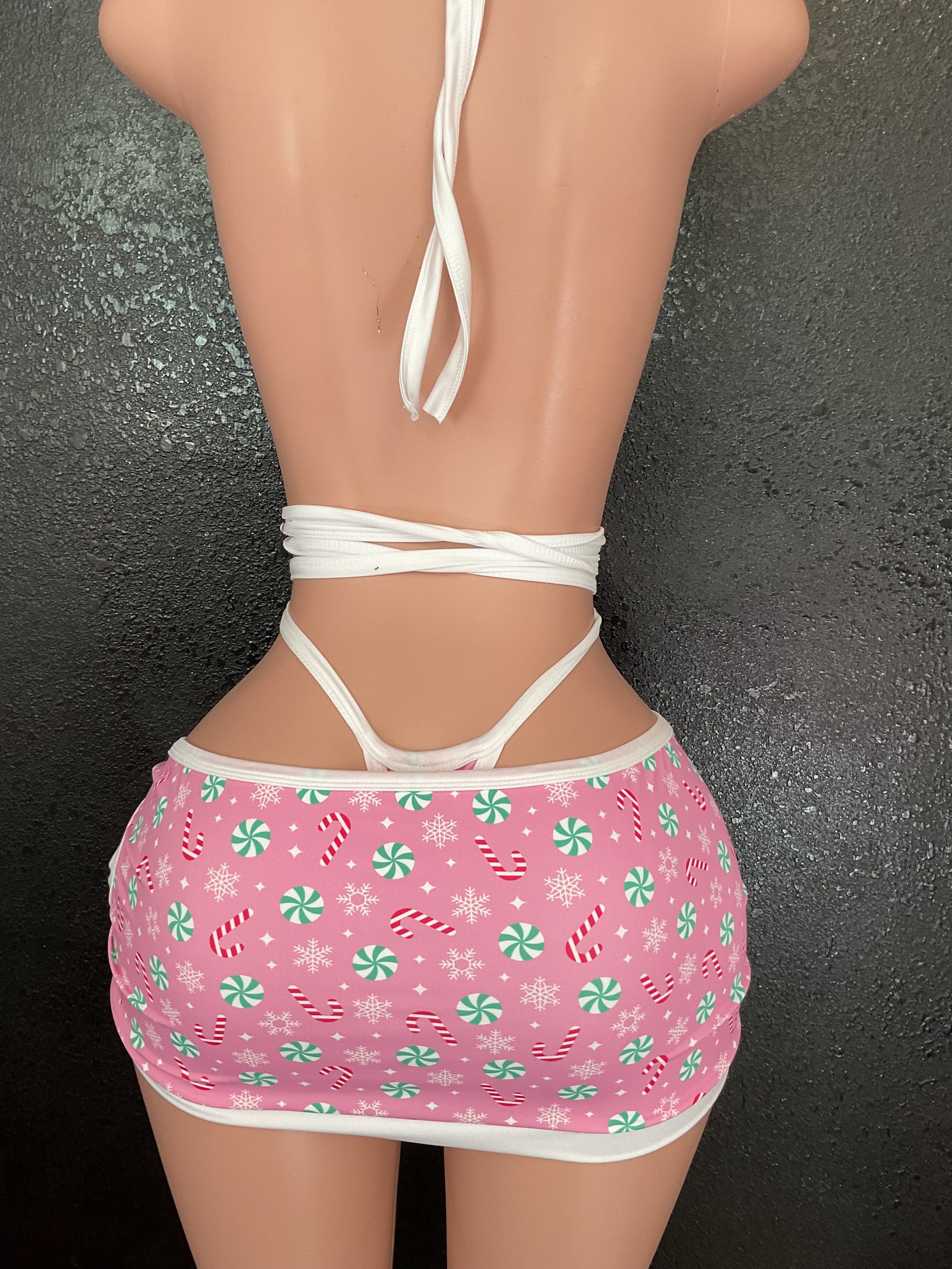 Wrap skirt set Christmas candy