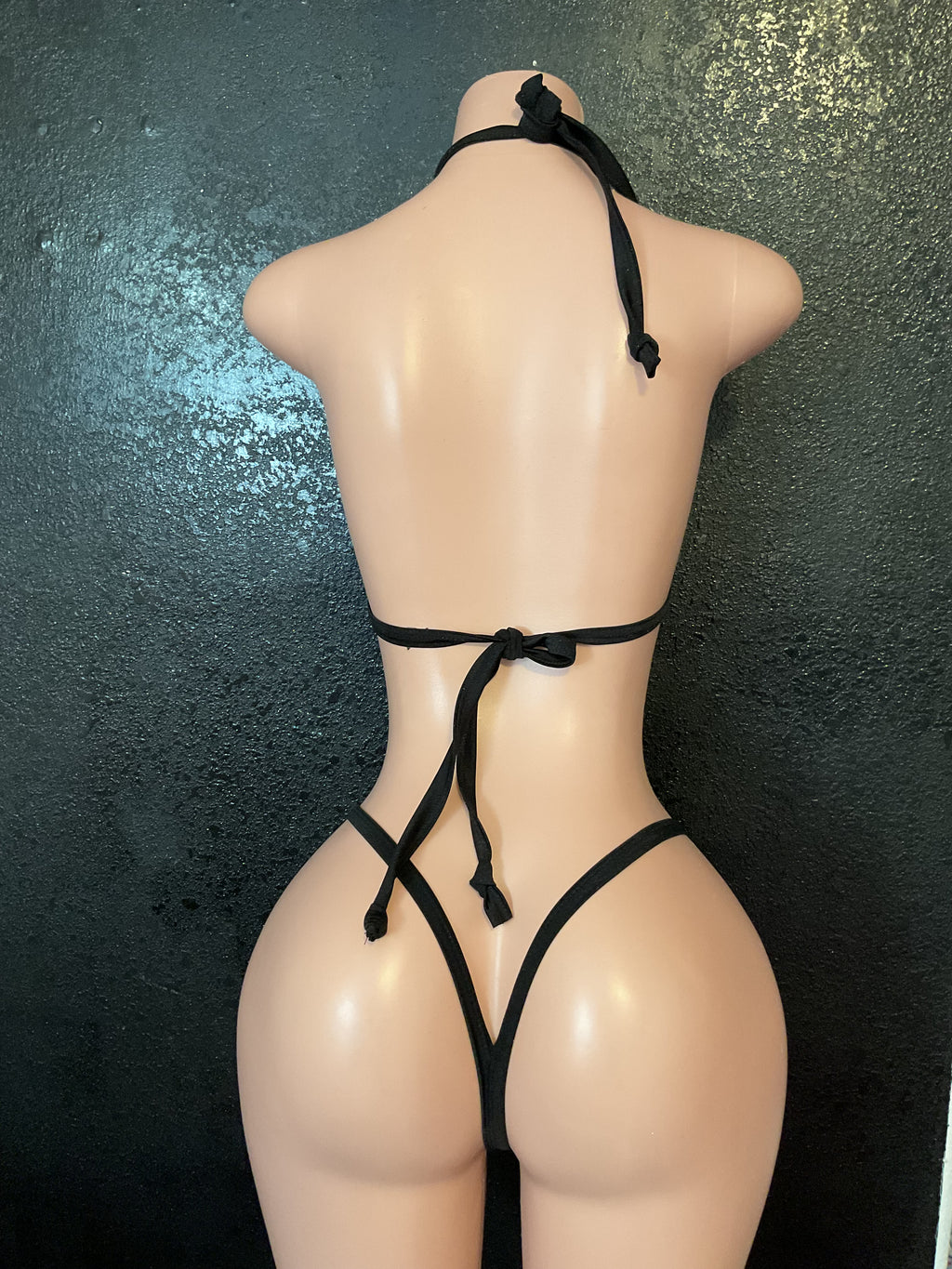 Shimmer tiger drape bikini