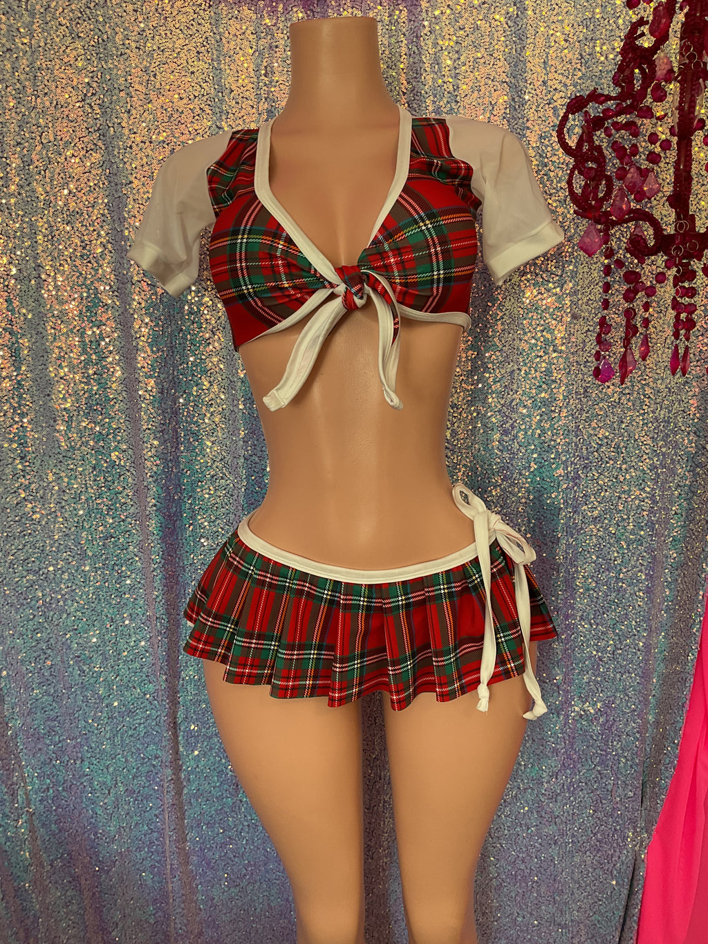 Pleated skirt set