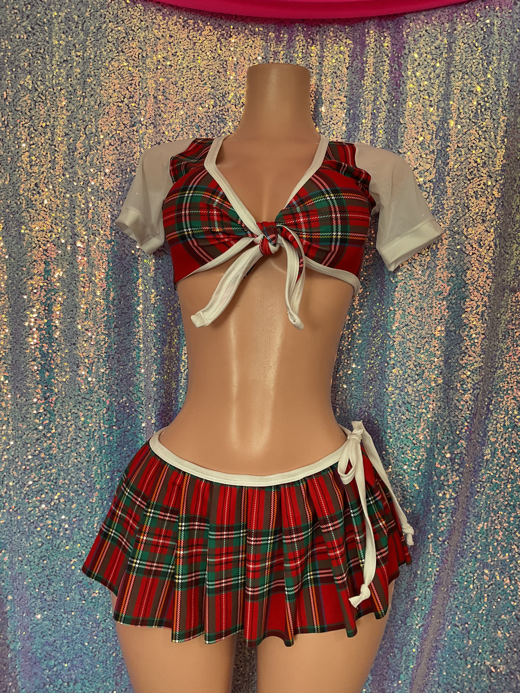 Pleated skirt set