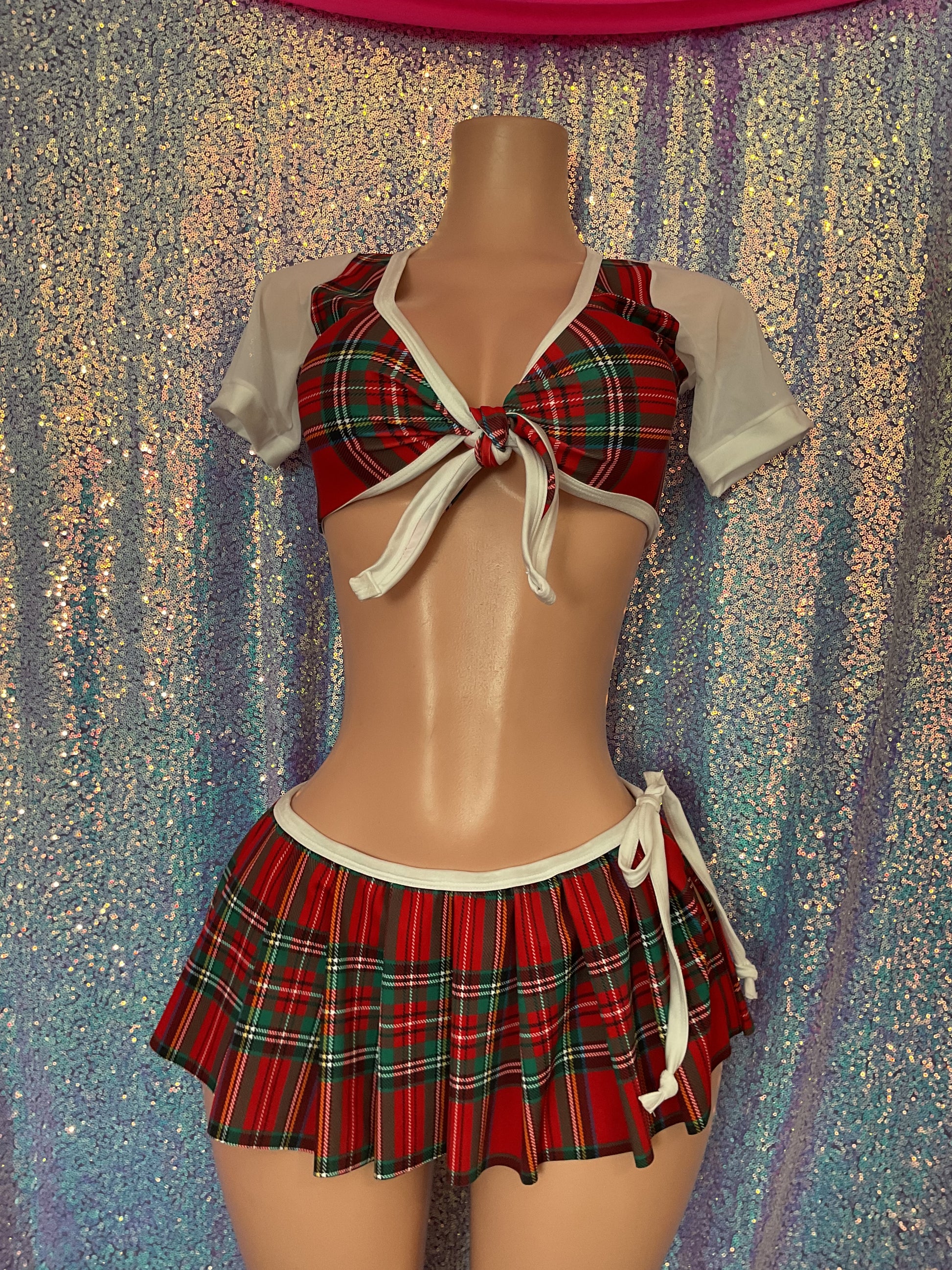 Pleated skirt set