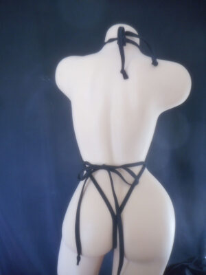 One-piece G-string with Glitter mesh