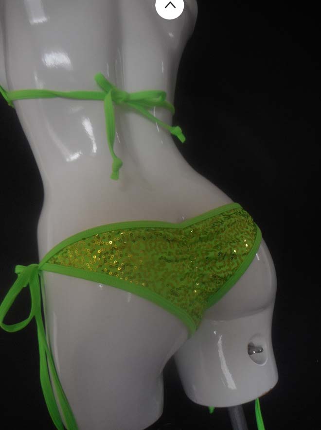 Green/gold sequin scrunch butt bikini – UltraVixen Dancewear