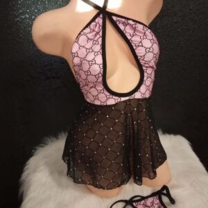 Mini dress with g-string