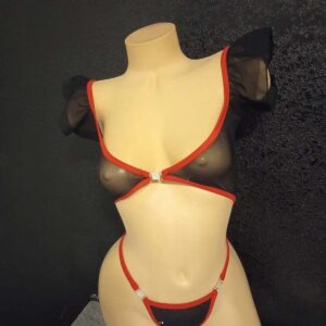 Ruffle top and g-string