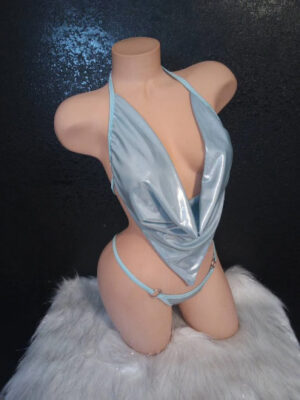 G-string set with drape top