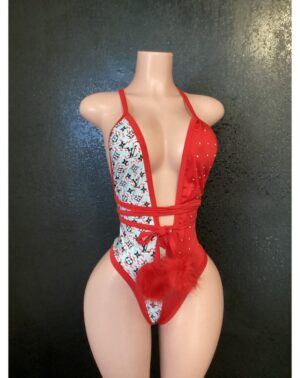 Holiday thong one piece