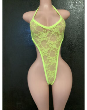 Neon lace one piece