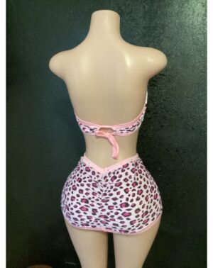Leopard skirt set